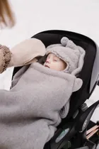 Zaffiro, Sierra, śpiworek wełniany, grey, 0-18 m