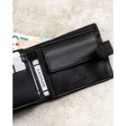 Zestaw prezentowy: Portfel, Brelok, czarny, skóra ekologiczna, Rovicky