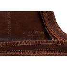 Zestaw, Torba listonoszka, Etui na klucze, brązowy, skórzany, Peterson