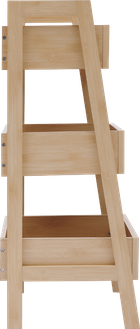 5five Simply Smart, Cane, regał z półkami z plecionką wiedeńską, 40-34,2-80 cm