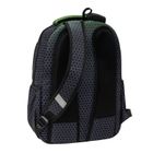 Abag, plecak szkolny, 3-komorowy, hexagon green ombre