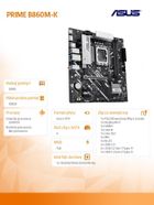 Asus, płyta główna, PRIME B860M-K s1851 XDDR5 USBC mATX