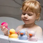BabyOno, kaczuszki, silikonowe zabawki kąpielowe, 3 szt.