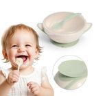 BabyOno, miseczka z przyssawką i łyżeczką, kremowo-szałwiowa