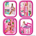 Barbie Fashionistas, przytulny domek dla lalek z akcesoriami, zestaw bez lalek