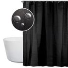 Bathroom Solutions, zasłona prysznicowa, czarna, 180-180 cm
