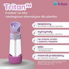 b.box, butelka tritanowa ze słomką, Sugar Plum, 450 ml