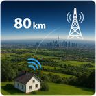 Berdsen, antena wewnętrzna zewnętrzna TV, ultra HD 4K, biała, BD-955