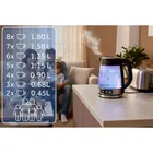 Berdsen, czajnik elektryczny, szklany z regulacją temperatury, 1,8l, 2200W, BD-715