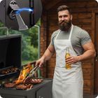 Berdsen, grill węglowy z pokrowcem, czarny, BD-891