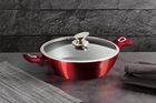 Berlinger Haus, Burgundy, zestaw: garnki granitowe z pokrywą + patelnie, 6 elementów
