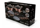 Berlinger Haus, Rose Gold, zestaw: garnki granitowe z pokrywą + patelnie + akcesoria, 13 elementów