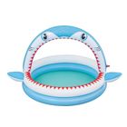 Bestway, basen dmuchany ze zraszaczem, rekin, 163-127-92 cm