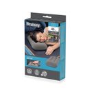 Bestway, dmuchana poduszka, welurowa, szara, 42 cm