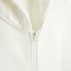 Biała rozpinana bluza z kapturem oversize NOWEAR