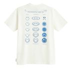 Biały t-shirt o kroju relaxed S.W.Smiley NOWEAR