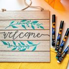 Bic, Intensity Classic Paint, markery akrylowe, czarne, 12 szt.