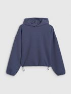 Bluza damska z kapturem, granatowa, 4F