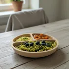 Bocioland, silikonowy talerzyk z przyssawkami i przegródkami, beżowy