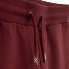 Bordowe spodnie dresowe unisex z szerokimi nogawkami NOWEAR