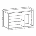 Boximo, Tria, szafka na buty z siedziskiem, 80-43-30 cm