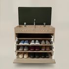 Boximo, Vault, szafka na buty z siedziskiem i wysuwanymi półkami, 57-30-53 cm