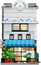 Cada, Sklep z Sushi, budynek w japońskim stylu, LED, klocki konstrukcyjne, 1665 elementów