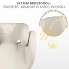 Caretero, Breezy Fix, fotelik samochodowy 2w1, podstawka, fix black, 100-150 cm