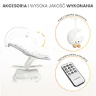 Caretero, elektryczny leżaczek i bujaczek 2w1, graphite