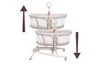 Chicco, Baby Hug Armonia, 4w1: łóżeczko, leżaczek i krzesełko do karmienia, motherpearl