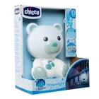 Chicco, First Dreams, lampka nocna Miś, niebieska, uspokajacz z dźwiękami