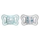 Chicco, Physioforma Light, smoczek uspokajający, silikonowy, niebieski, 2-6 m, 2 szt.