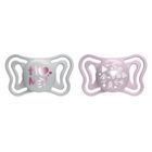 Chicco, Physioforma Light, smoczek uspokajający, silikonowy, różowy, 2-6 m, 2 szt.