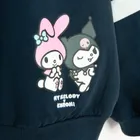 Cool Club, Bluza dziewczęca z kapturem, ocieplana, granatowa, Hello Kitty and Friends