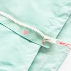 Cool Club, Przeciwdeszczowa kurtka dziewczęca z kapturem, turkusowa