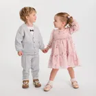 Cool Club, Sukienka dziewczęca z długim rękawem, różowa