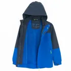 Cool Club, Wodoszczelna kurtka chłopięca z kapturem, 3w1, Kurtka softshell, niebieska