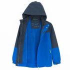 Cool Club, Wodoszczelna kurtka chłopięca z kapturem, 3w1, Kurtka softshell, niebieska