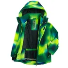 Cool Club, Wodoszczelna kurtka narciarska chłopięca z kapturem, ocieplana, zielona