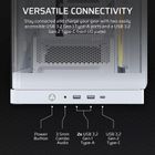 Corsair, Obudowa komputerowa, FRAME 4500X LX-R RGB Biała Mid Tower ATX