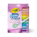 Crayola, Super Tips, flamastry zmywalne, pastelowe, 20 szt.