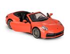 Daffi, MSZ, Porsche 911 Carrera Cabriolet, pojazd, model metalowy, pomarańczowy, 1:32