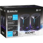 Defender, głośniki komputerowe, ROCKET 2.0 6W, LED, USB, czarne, 65094