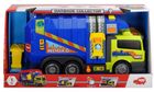 Dickie, śmieciarka, auto, żółto-niebieska, 39 cm