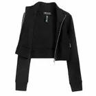 Dopasowana bluza sportowa crop z rozpięciem NOWEAR