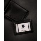 Etui na karty, czarne, skórzane, 4U Cavaldi