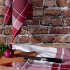 Eurofirany, komplet ręczników kuchennych, Mona, 50-70 cm, bordowy