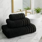 Eurofirany, ręcznik Nadine, 70-140 cm, czarny