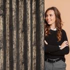 Eurofirany, zasłona gotowa, Dara, 140-250 cm, czarny