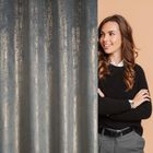 Eurofirany, zasłona gotowa, Dara, 140-250 cm, srebrny